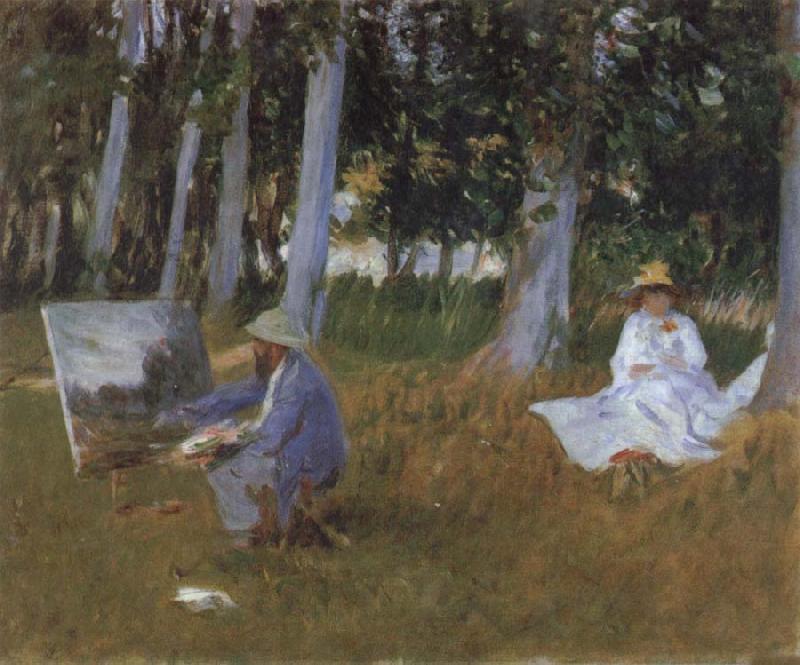 Claude Monet Claude Monet Painting in a Wood oil painting picture